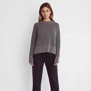 VETTA Cropped Mockneck Sweater Grey Size S GUC